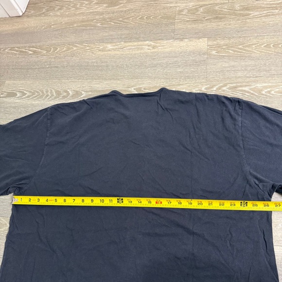 Vintage Champion Skull Just Blow Me Henley Tee Black‎ Short Sleeve Put-in-Bay - Picture 7 of 8